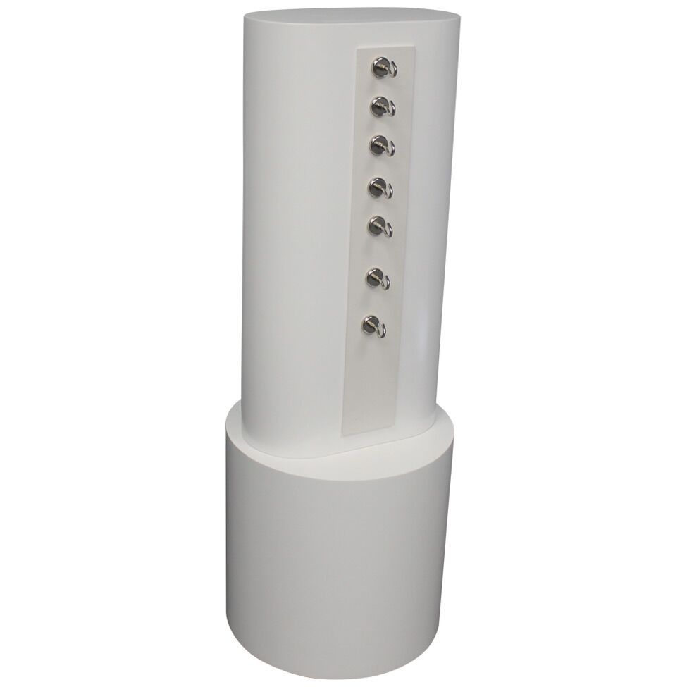 White Belt Displays with Round Base - Image 2