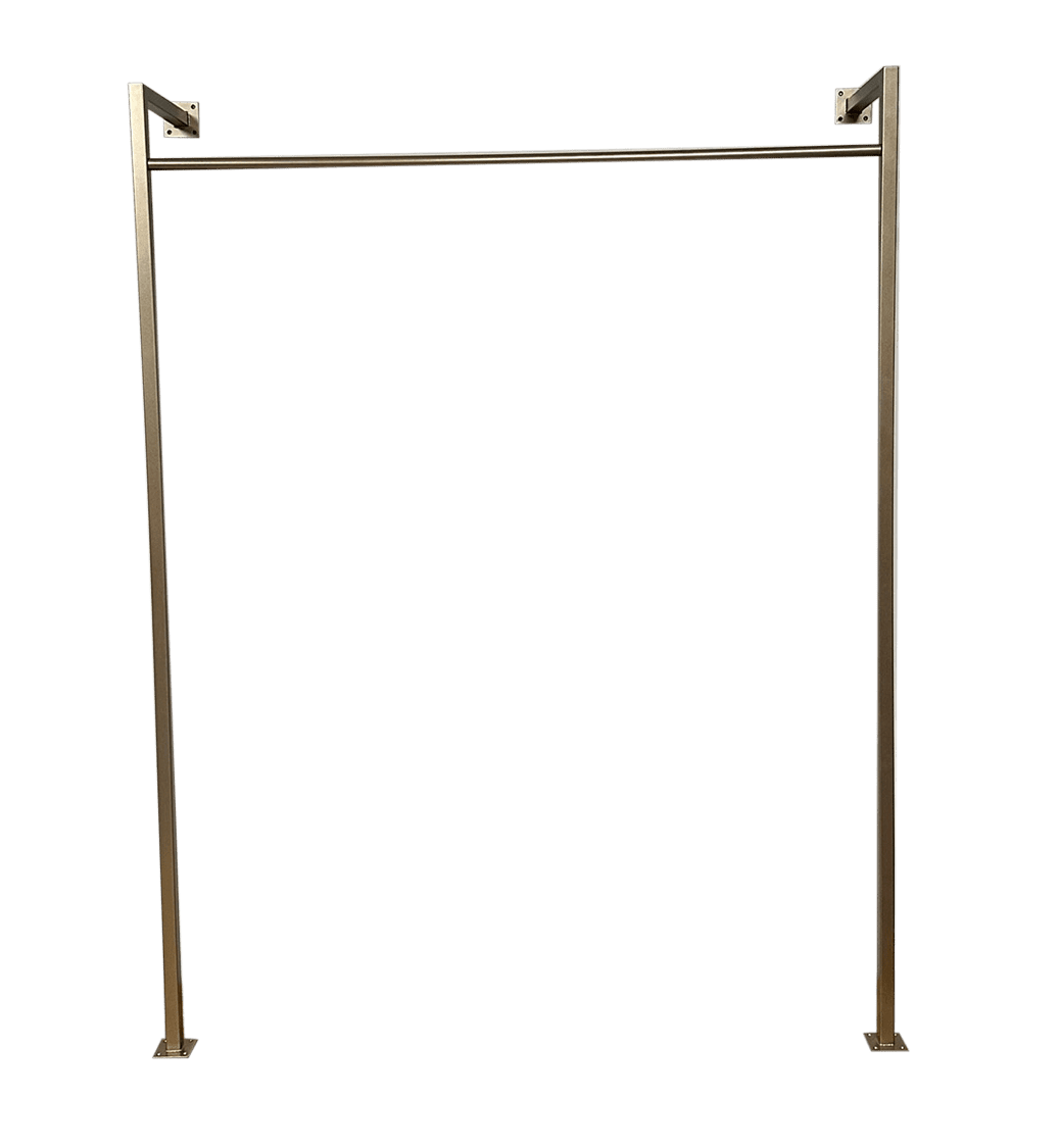 Squared Wall Anchored Dress Racks