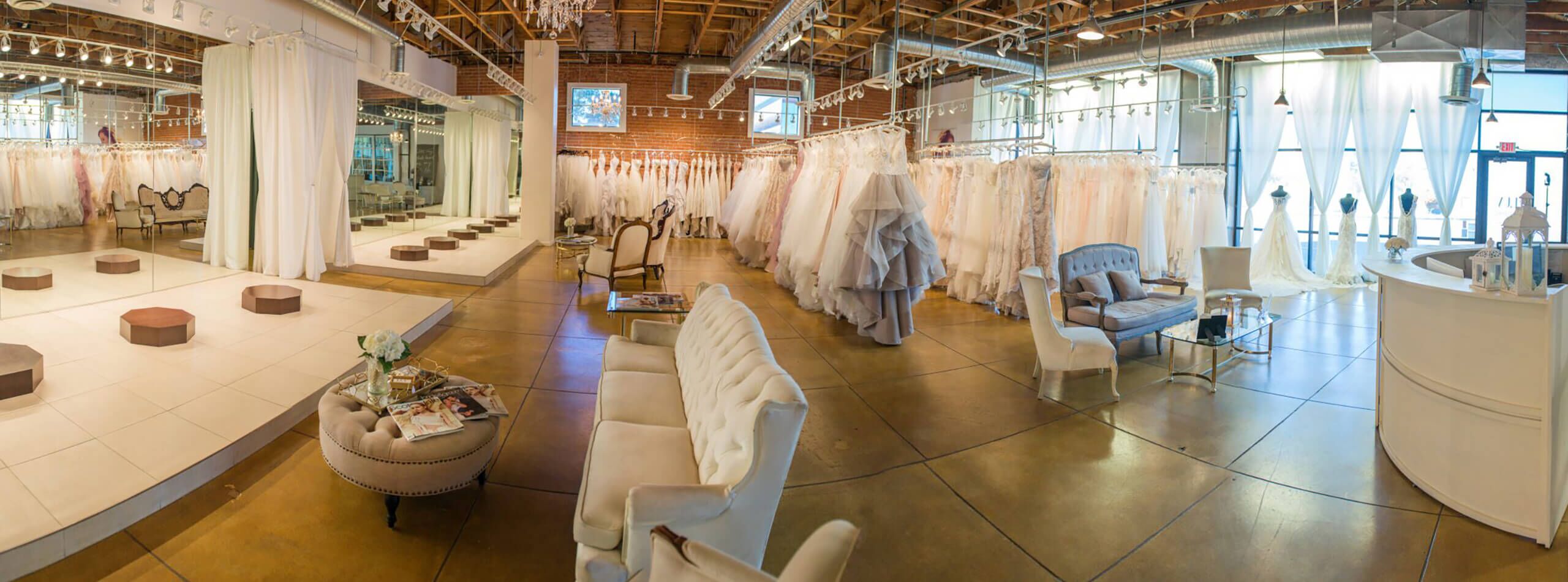 wedding dress shop with private fitting rooms The Dressing Room Bridal Shop in St. Petersburg
